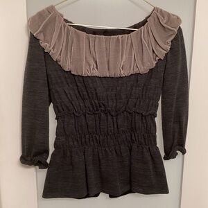 Louis Vuitton top, 36, Black/Gray